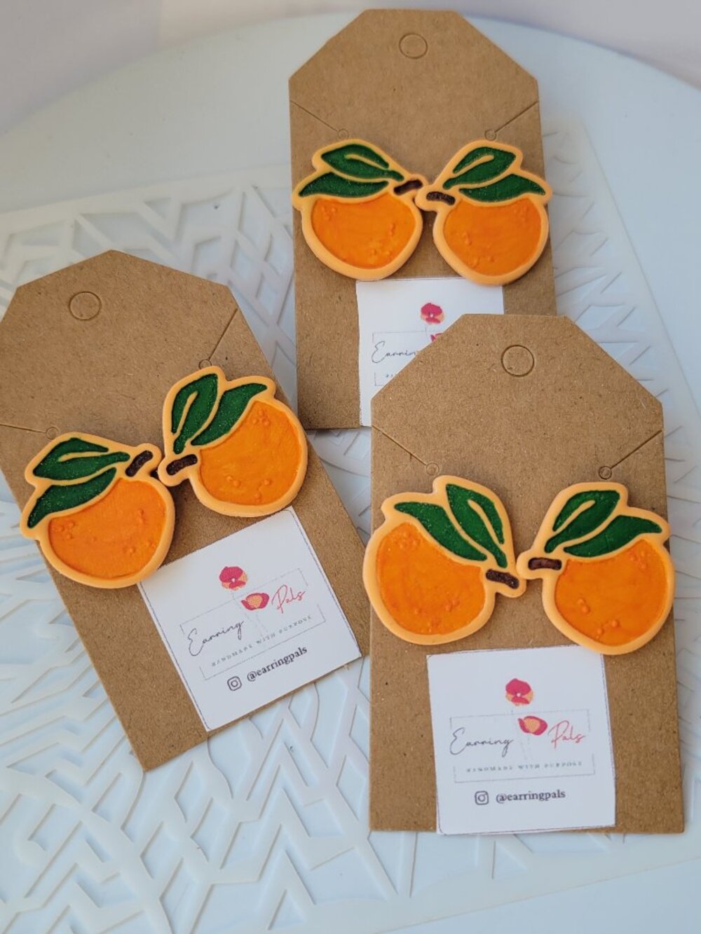 Yaffa Oranges Earrings for Palestine